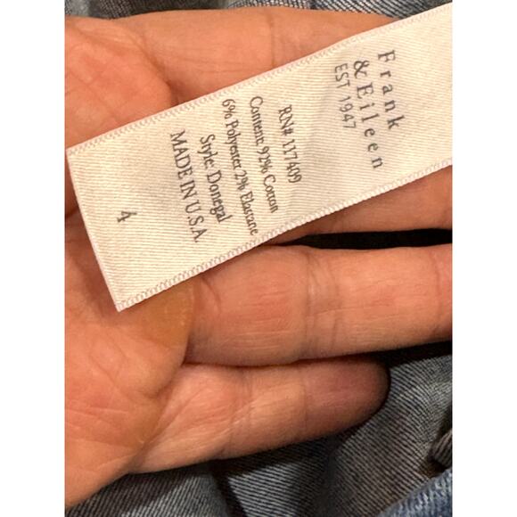 FRANK & EILEEN Unforgettable Denim Skirt In blue 1977 Medium Denim Wash size 4 - Picture 9 of 13